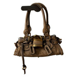 Chloé Vintage Paddington Mini Bag – Tan Leather with Gold Hardware 🤎